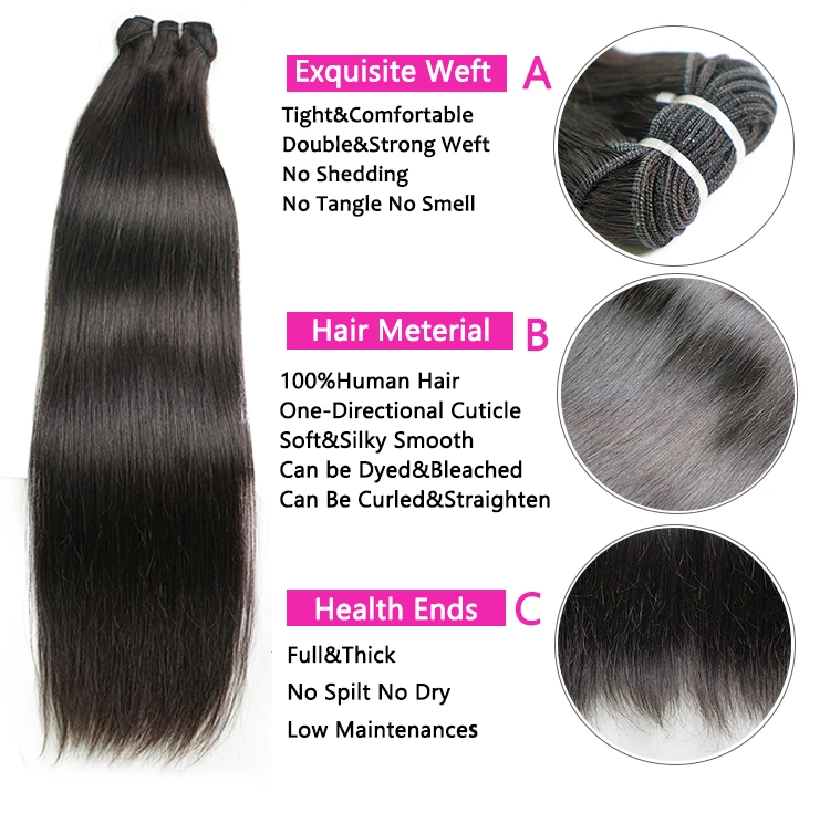 Wholesale Cheap 100% Best Natural Brazilian Remy Weft Cuticle Aligned Unprocessed Raw Virgin Human Hair Weave Extension