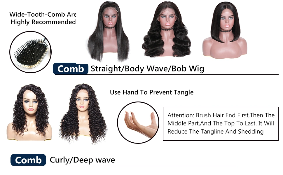 Wholesale100% Human Hair Brazilian Short Bob Curly Lace Frontal with Baby Remy Human Hair HD Transparent Lace Wigs